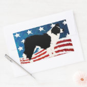 Activiteiten in de omgeving van Border Collie Stic Rechthoekige Sticker (Envelop)