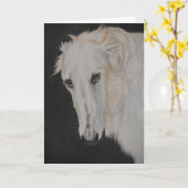 Activiteiten in de omgeving van Borzoi Dog Art Wen Kaart (Gele Bloem)