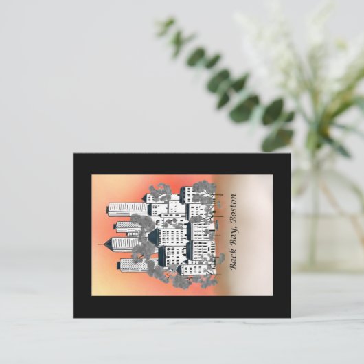 Activiteiten in de omgeving van Boston Back Bay Su Briefkaart (Staand voorkant)
