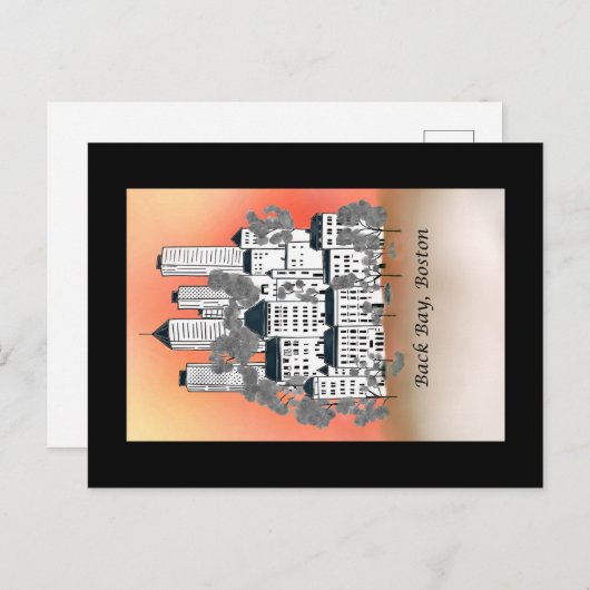Activiteiten in de omgeving van Boston Back Bay Su Briefkaart (Voorkant / Achterkant)