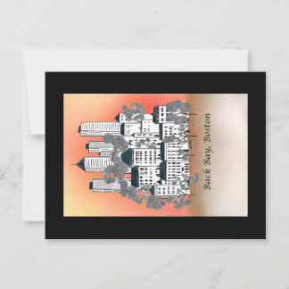 Activiteiten in de omgeving van Boston Back Bay Su Briefkaart