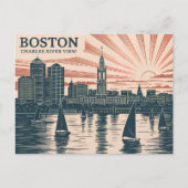 Activiteiten in de omgeving van Boston Charles Riv Briefkaart (Voorkant)