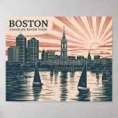 Activiteiten in de omgeving van Boston Charles Riv Poster (Voorkant)