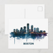 Activiteiten in de omgeving van Boston City Skylin Briefkaart (Voorkant / Achterkant)