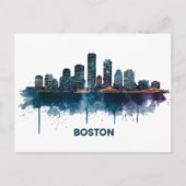 Activiteiten in de omgeving van Boston City Skylin Briefkaart (Voorkant)