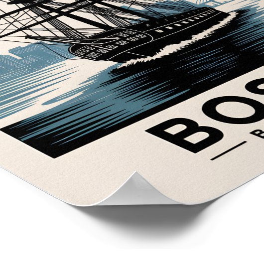 Activiteiten in de omgeving van Boston Harbor Mass Poster (Hoek)