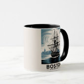 Activiteiten in de omgeving van Boston Harbor USS  Mok (Voorkant rechts)