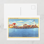 Activiteiten in de omgeving van Boston Light, Bost Briefkaart (Voorkant / Achterkant)