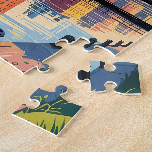 Activiteiten in de omgeving van Boston Massachuset Legpuzzel (Zijkant)