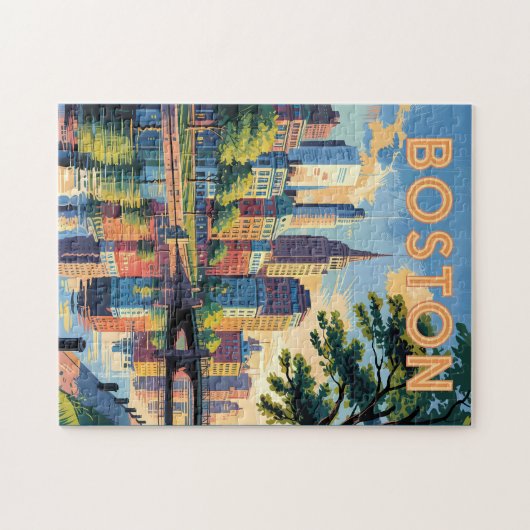 Activiteiten in de omgeving van Boston Massachuset Legpuzzel (Horizontaal)