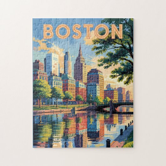Activiteiten in de omgeving van Boston Massachuset Legpuzzel (Verticaal)