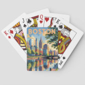 Activiteiten in de omgeving van Boston Massachuset Pokerkaarten (Achterkant)