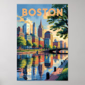 Activiteiten in de omgeving van Boston Massachuset Poster (Voorkant)