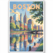 Activiteiten in de omgeving van Boston Massachuset Sticker (Voorkant)