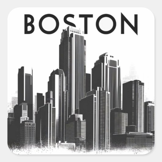 Activiteiten in de omgeving van Boston Massachuset Vierkante Sticker (Voorkant)
