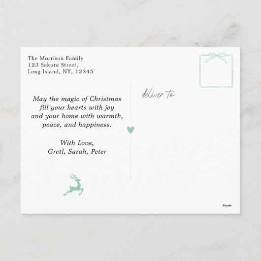 Activiteiten in de omgeving van Bow & Trees Doodle Feestdagenkaart (Achterkant)