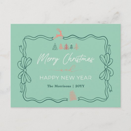 Activiteiten in de omgeving van Bow & Trees Doodle Feestdagenkaart (Voorkant)