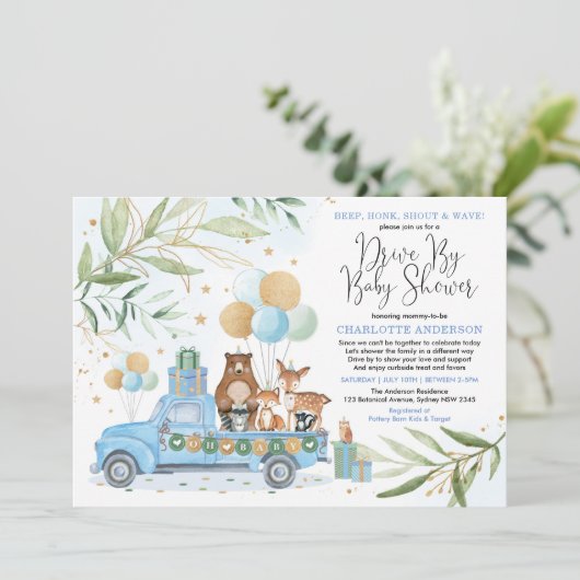 Activiteiten in de omgeving van Boy Woodland Fores Kaart (Staand voorkant)