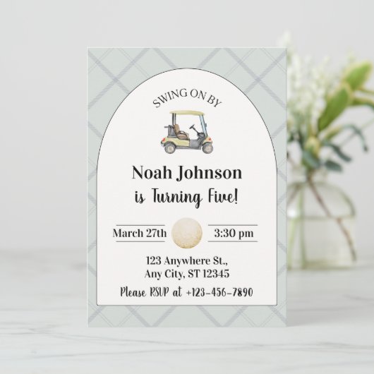 Activiteiten in de omgeving van Boy's 5th Birthday Kaart (Staand voorkant)