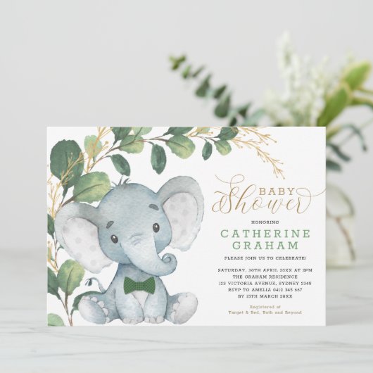 Activiteiten in de omgeving van Boys Elephant Gree Kaart (Staand voorkant)