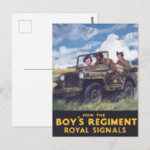 Activiteiten in de omgeving van Boy's Regiment Roy Briefkaart (Voorkant / Achterkant)