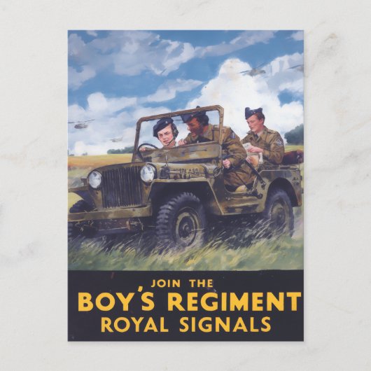 Activiteiten in de omgeving van Boy's Regiment Roy Briefkaart (Voorkant)