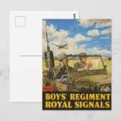 Activiteiten in de omgeving van Boys' Regiment Roy Briefkaart (Voorkant / Achterkant)