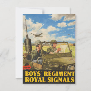 Activiteiten in de omgeving van Boys' Regiment Roy Briefkaart
