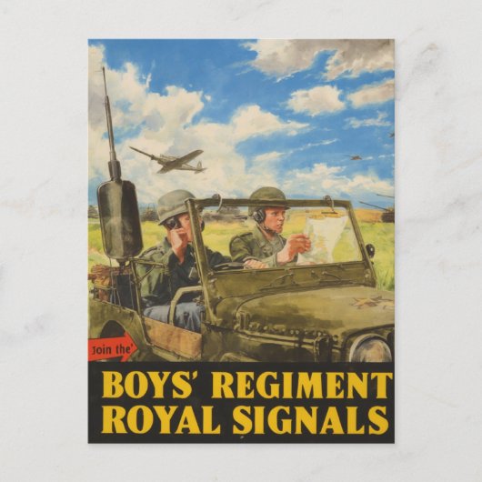 Activiteiten in de omgeving van Boys' Regiment Roy Briefkaart (Voorkant)