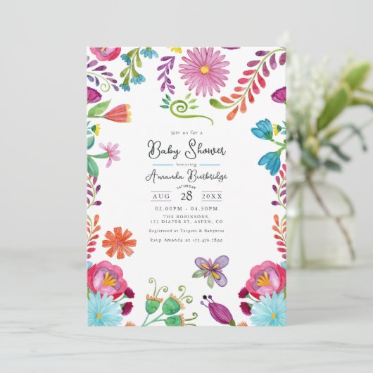 Activiteiten in de omgeving van Bright Mexican fol Kaart (Staand voorkant)