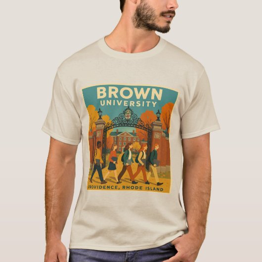 Activiteiten in de omgeving van Brown University - T-shirt (Voorkant)