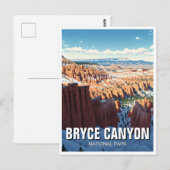 Activiteiten in de omgeving van Bryce Canyon Natio Briefkaart (Voorkant / Achterkant)