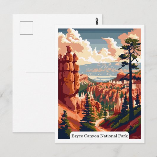 Activiteiten in de omgeving van Bryce Canyon Natio Briefkaart (Voorkant / Achterkant)