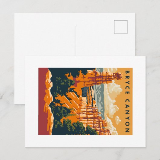 Activiteiten in de omgeving van Bryce Canyon Natio Briefkaart (Voorkant / Achterkant)