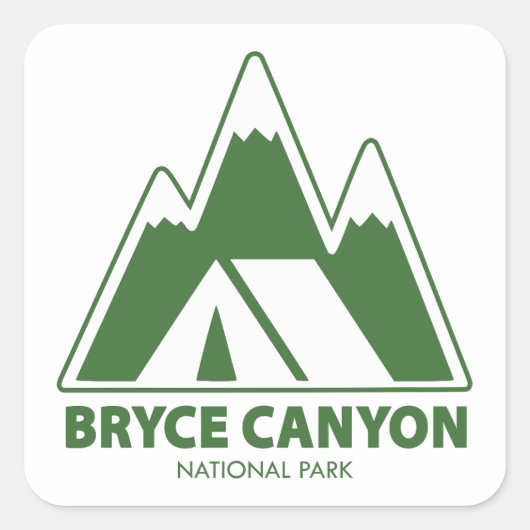 Activiteiten in de omgeving van Bryce Canyon Natio Vierkante Sticker (Voorkant)