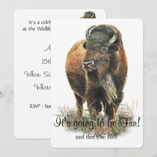 Activiteiten in de omgeving van Buffalo Bison Wild Kaart (Voorkant / Achterkant)