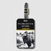 Activiteiten in de omgeving van Buffalo by Serene  Bagagelabel (Voorkant (verticaal))