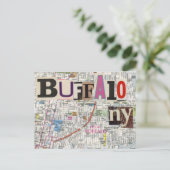 Activiteiten in de omgeving van Buffalo NY Maps Co Briefkaart (Staand voorkant)