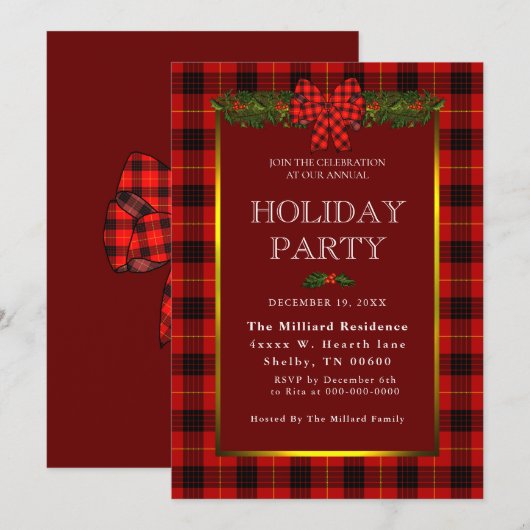 Activiteiten in de omgeving van Buffalo Plaid & Ga Kaart (Voorkant / Achterkant)