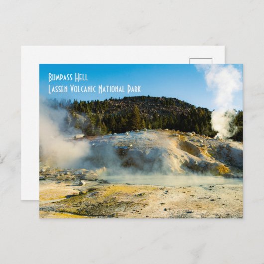 Activiteiten in de omgeving van Bumpass Hell - Las Briefkaart (Voorkant / Achterkant)