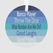 Activiteiten in de omgeving van Bunco Player Moder Ornament (achterkant)