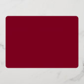 Activiteiten in de omgeving van Burgundy Wedding R Folie Uitnodiging (Achterkant)