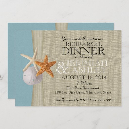 Activiteiten in de omgeving van Burlap and Starfis Kaart (Voorkant / Achterkant)