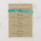 Activiteiten in de omgeving van Burlap Itinerary A Informatiekaartje (Voorkant)