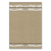 Activiteiten in de omgeving van Burlap Lace Weddin Kaart (Achterkant)