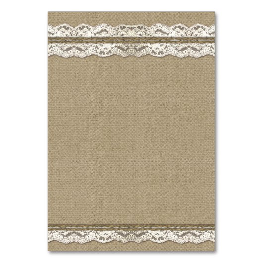 Activiteiten in de omgeving van Burlap Lace Weddin Kaart (Achterkant)