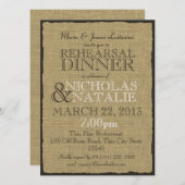 Activiteiten in de omgeving van Burlap Look Rehear Kaart (Voorkant / Achterkant)