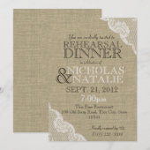 Activiteiten in de omgeving van Burlap Look Rehear Kaart (Voorkant / Achterkant)