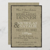 Activiteiten in de omgeving van Burlap Look Rehear Kaart (Voorkant / Achterkant)