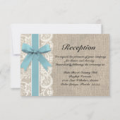 Activiteiten in de omgeving van Burlap Rustic Rece Kaart (Voorkant)